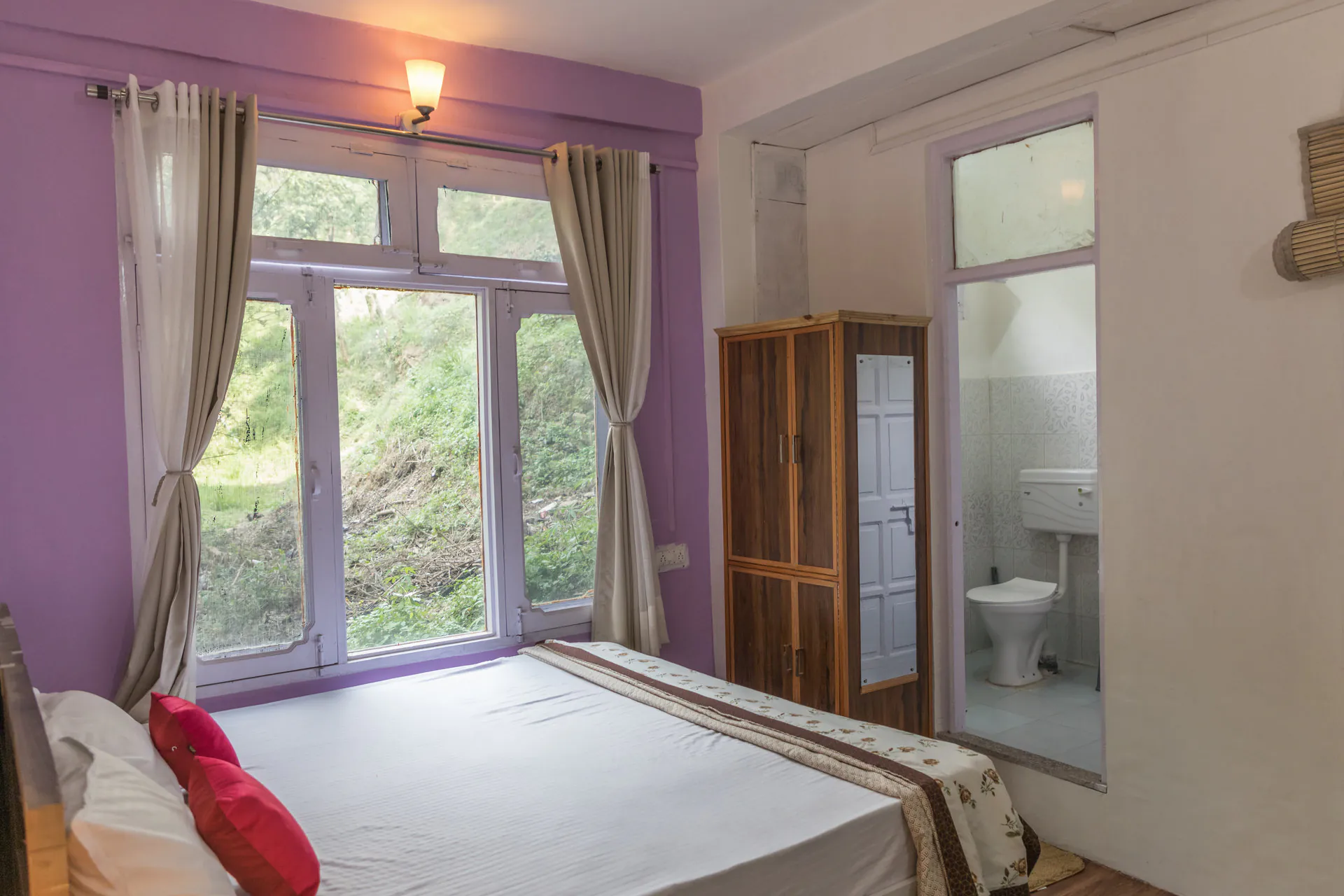 French Window Suite Bedroom Bathroom