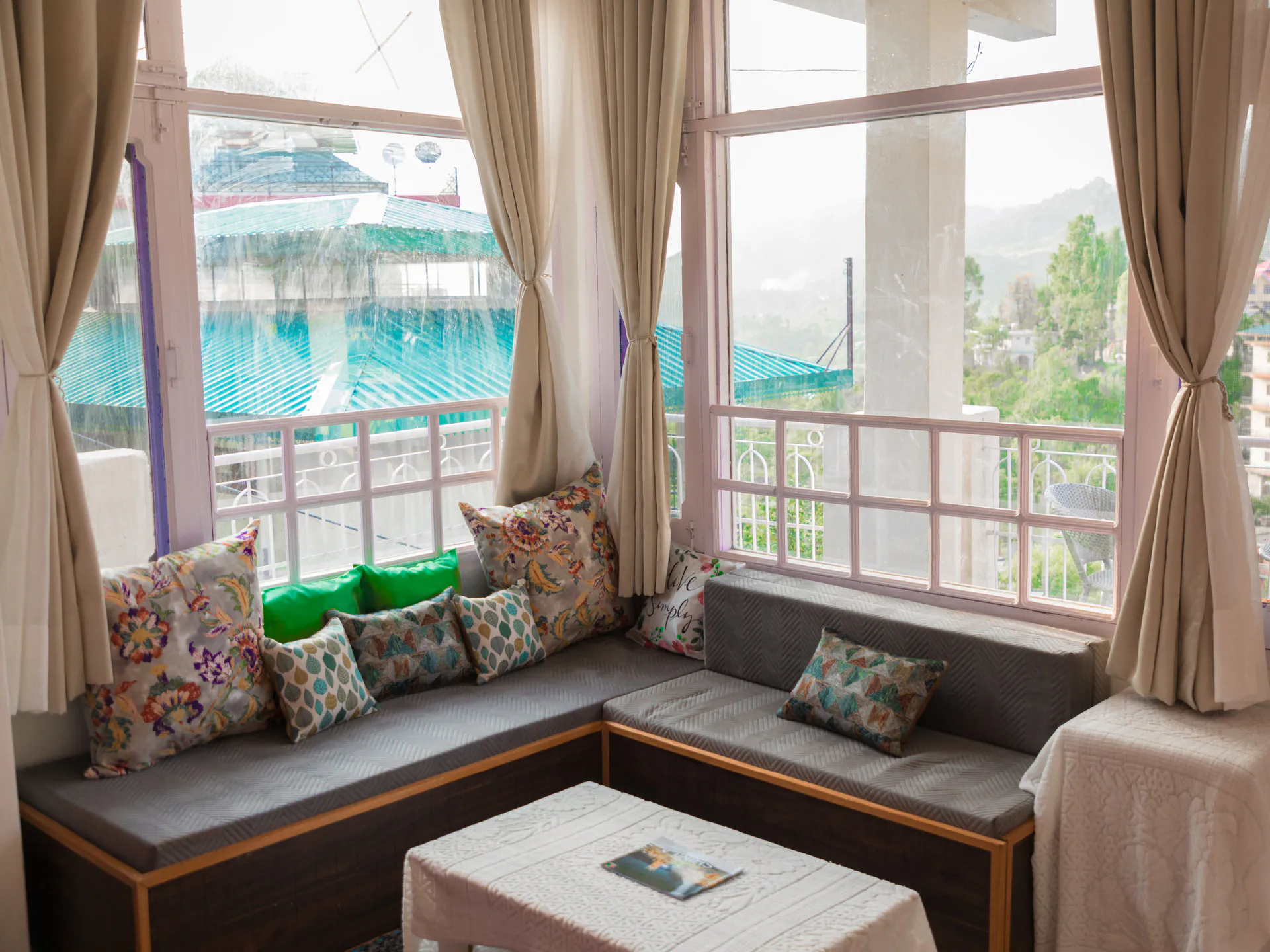 Garden View Apartment Seating Decor 3
